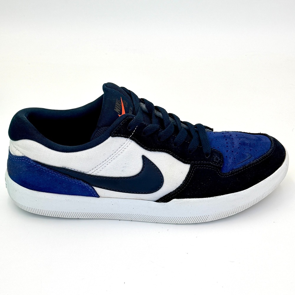 Nike SB Force 58 Baltic Blue Black White Skate Shoes DV5477-401 Mens 9